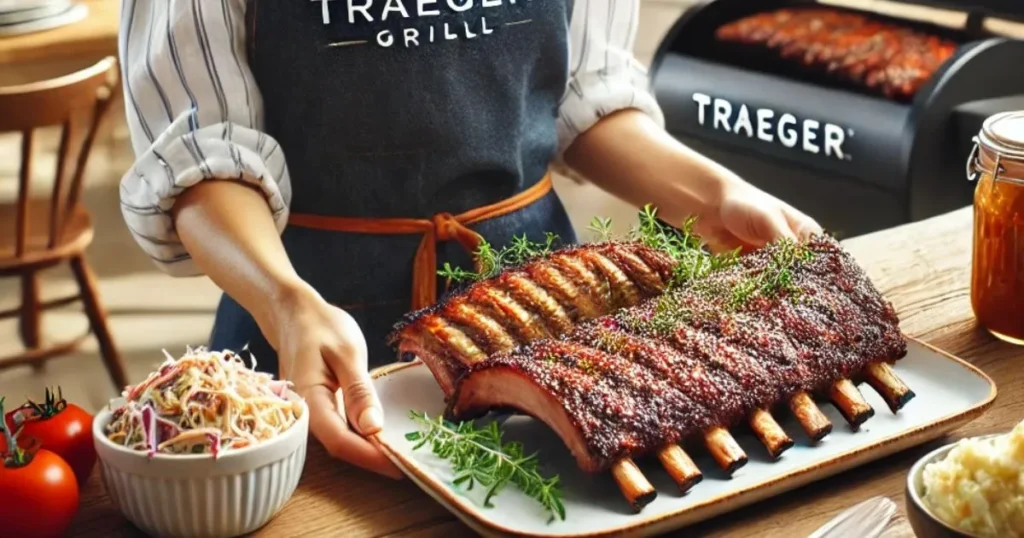 beef ribs on a Traeger