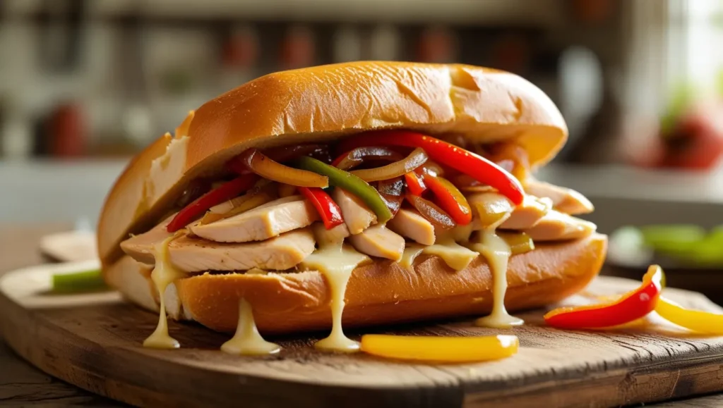 chicken Philly cheesesteak recipe