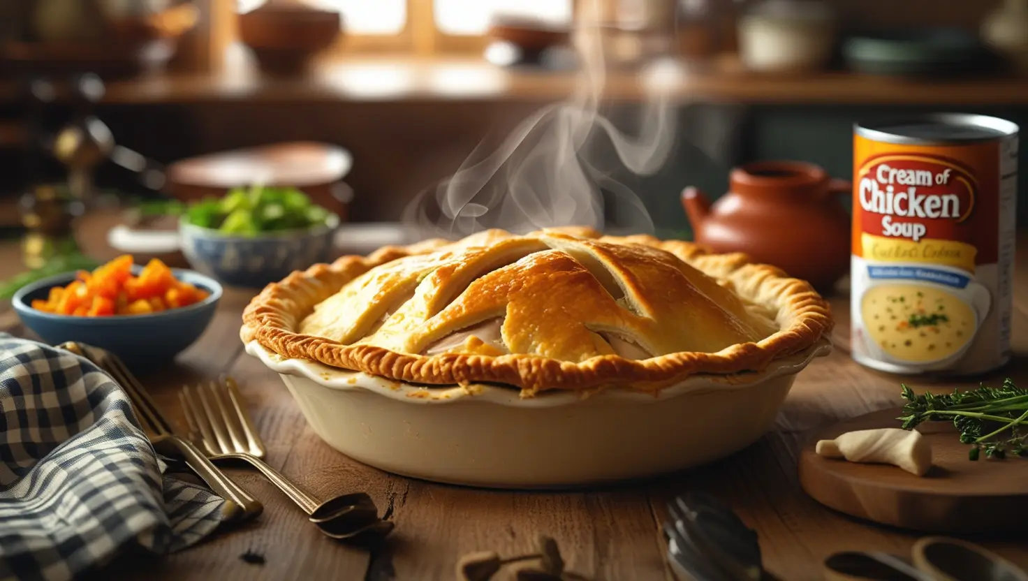 chicken pot pie recipe with cream of chicken soup