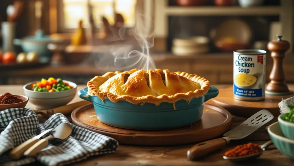chicken pot pie recipe with cream of chicken soup